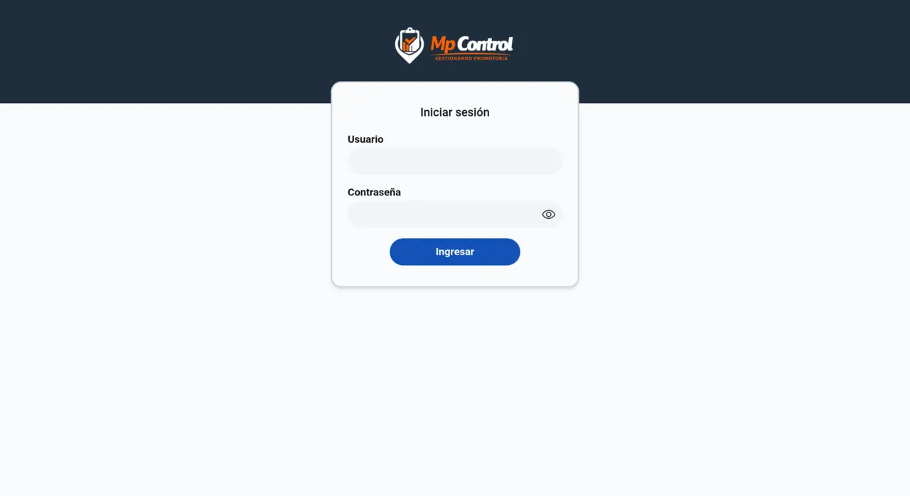 Vista previa de MpControl - Trade Marketing